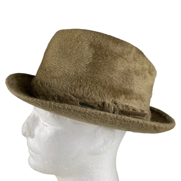 Stetson Imperial Caribou Fur Custom Vintage Handmade Real Fur Stetson Cowboy Hat - Picture 8 of 16